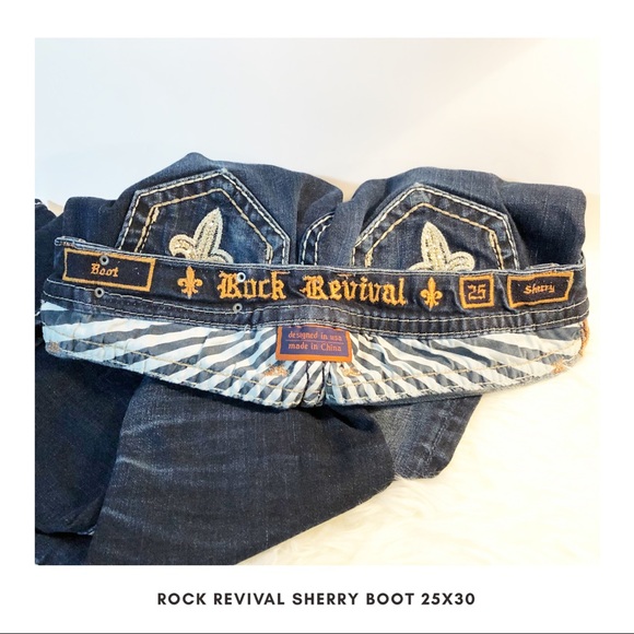 Rock Revival Jeans Sherry Boot 25x30 - Picture 3 of 4